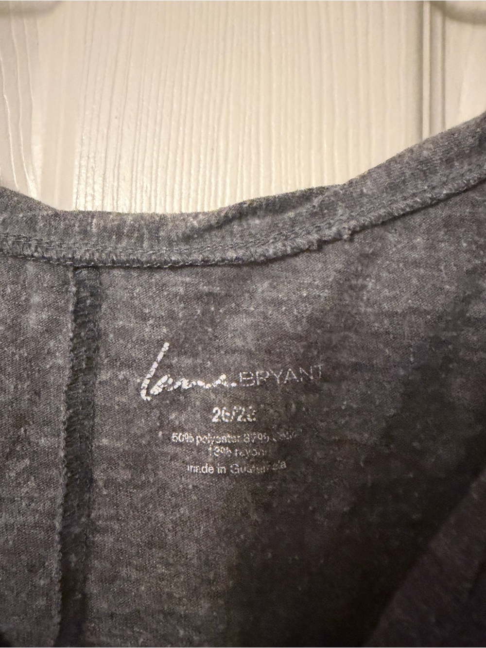 Lane Bryant Gray Long-Sleeve Tee with Pink Ribbon Graphic - Picture 2 of 2